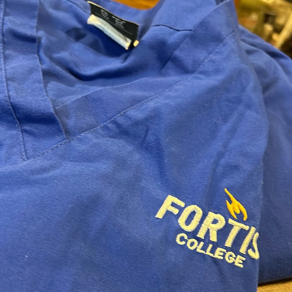 3 Fortis College Scrub Tops Sz 2X